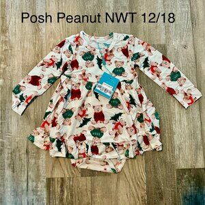 Posh Peanut Christmas Bears Dress 12/18